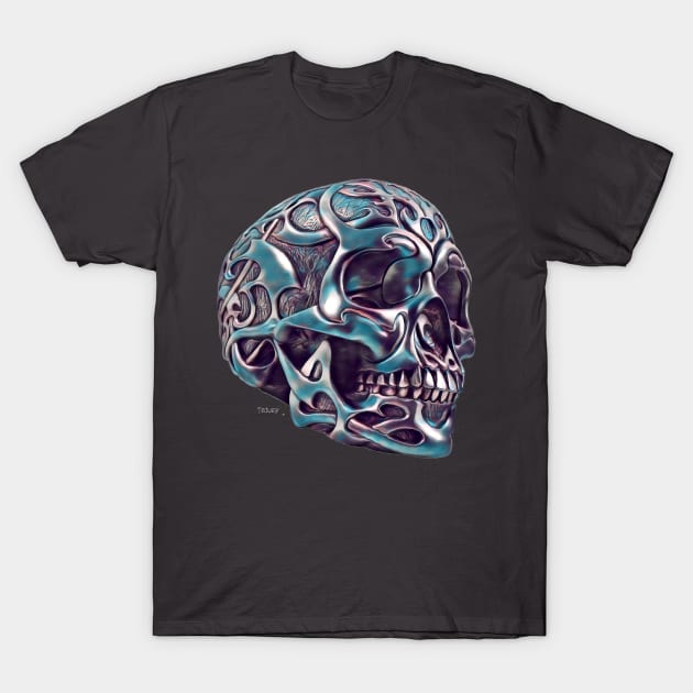 Celtic Skull T-Shirt by Tedwear